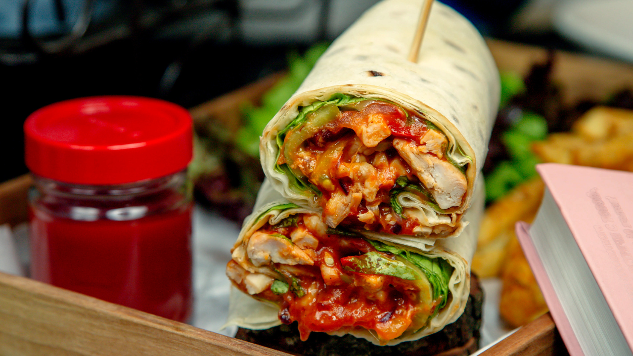 5. Grilled chicken wrap