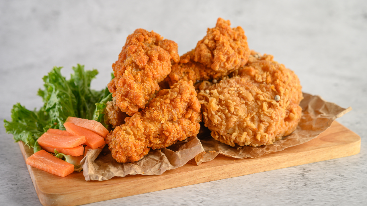 9. Crispy fried chicken