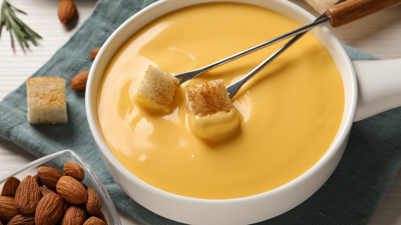 2. Honey Mustard Beer Cheese Fondue