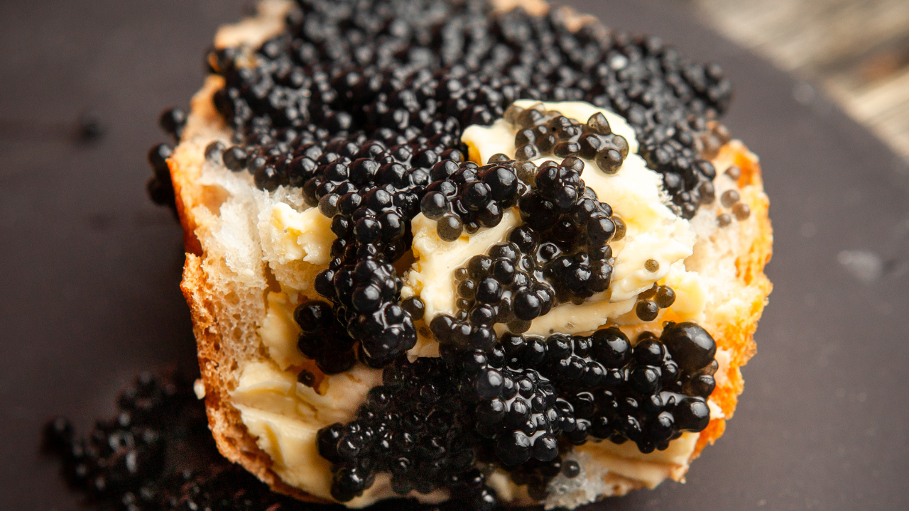 6. Caviar baked potato