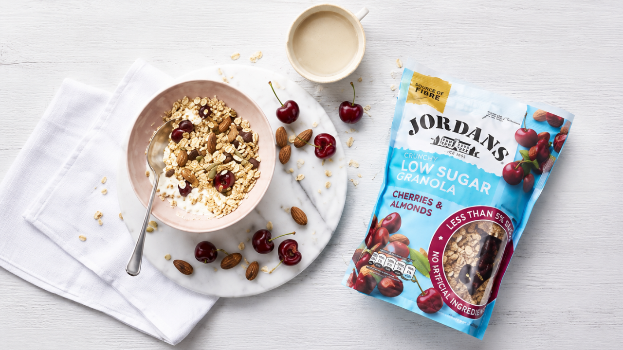 8. Jordan’s low sugar granola
