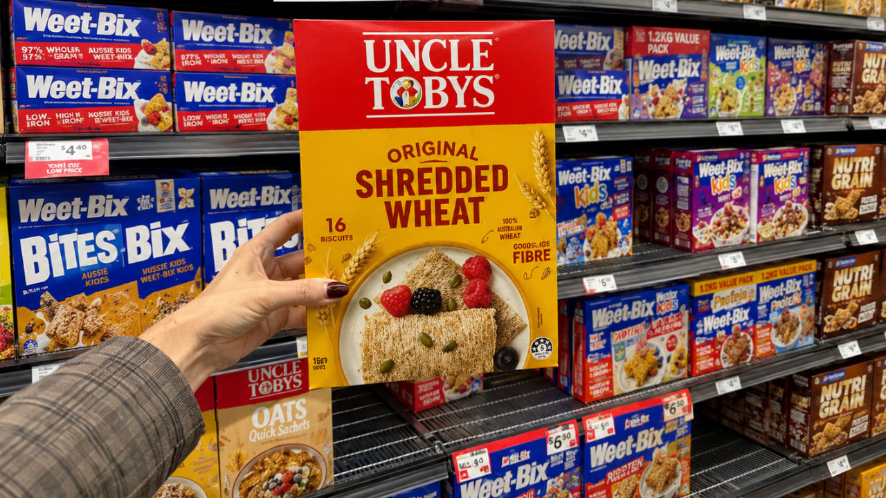 1. Uncle Tobys shredded wheat