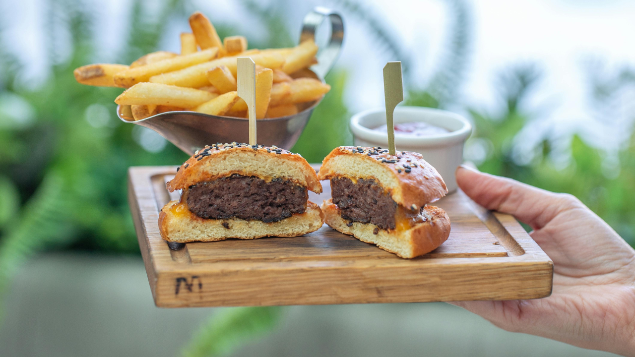 9. Nigella Lawson — Black Label Burger (Minetta Tavern, NYC)