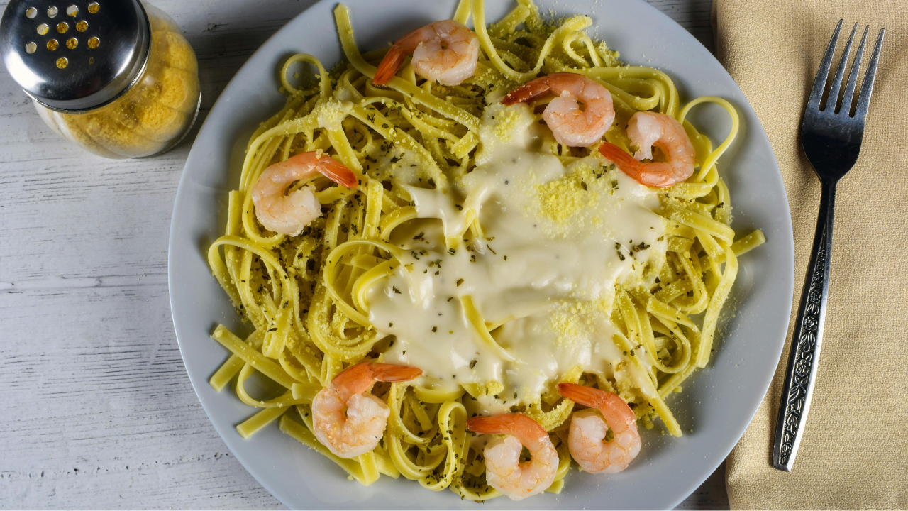 2. Classic Broccoli Blackened Shrimp Alfredo