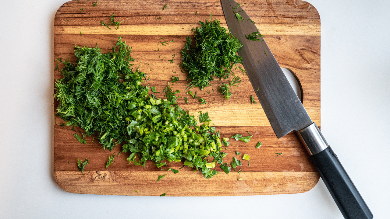 6. Chop Fresh Herbs Carefully