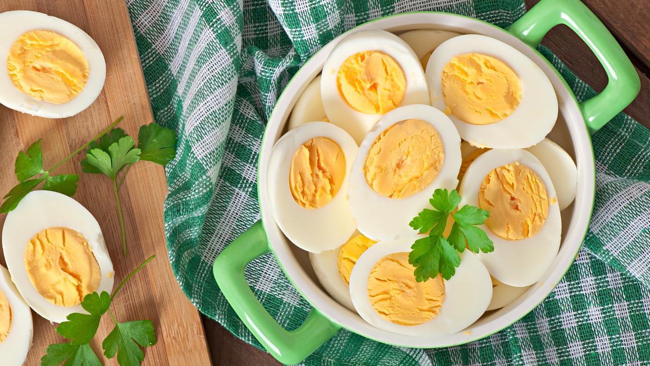 2. Hard-boiled eggs