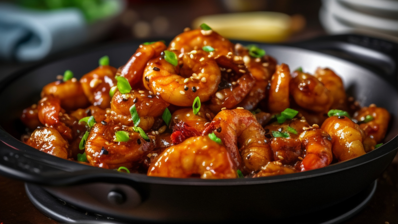 12. Chicken and shrimp stir-fry