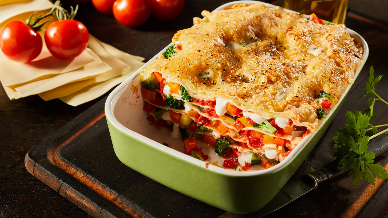 4. Vegetarian lasagne