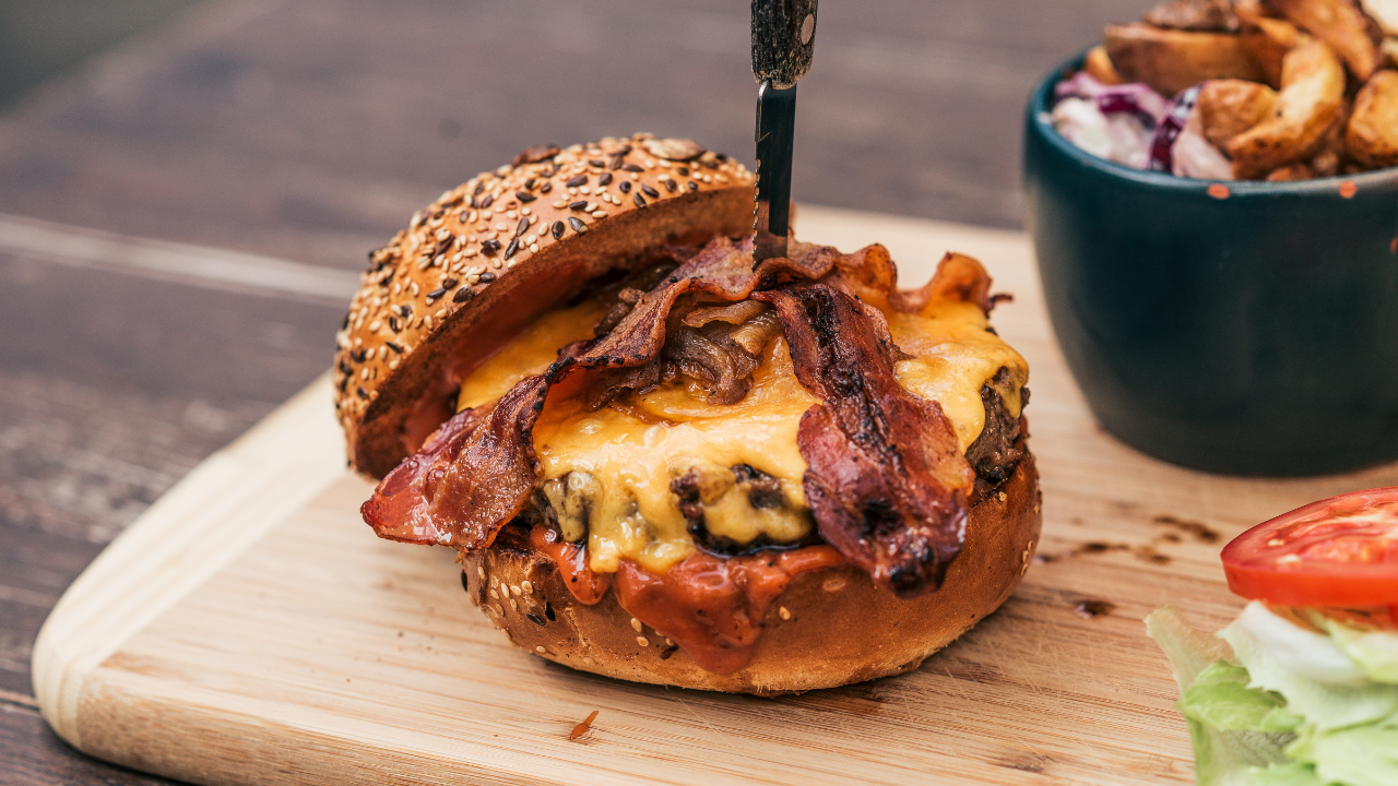 2. Melt-in-the-middle bacon cheeseburger