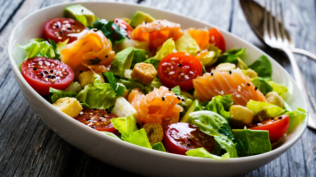 15. Blood orange and smoked salmon salad