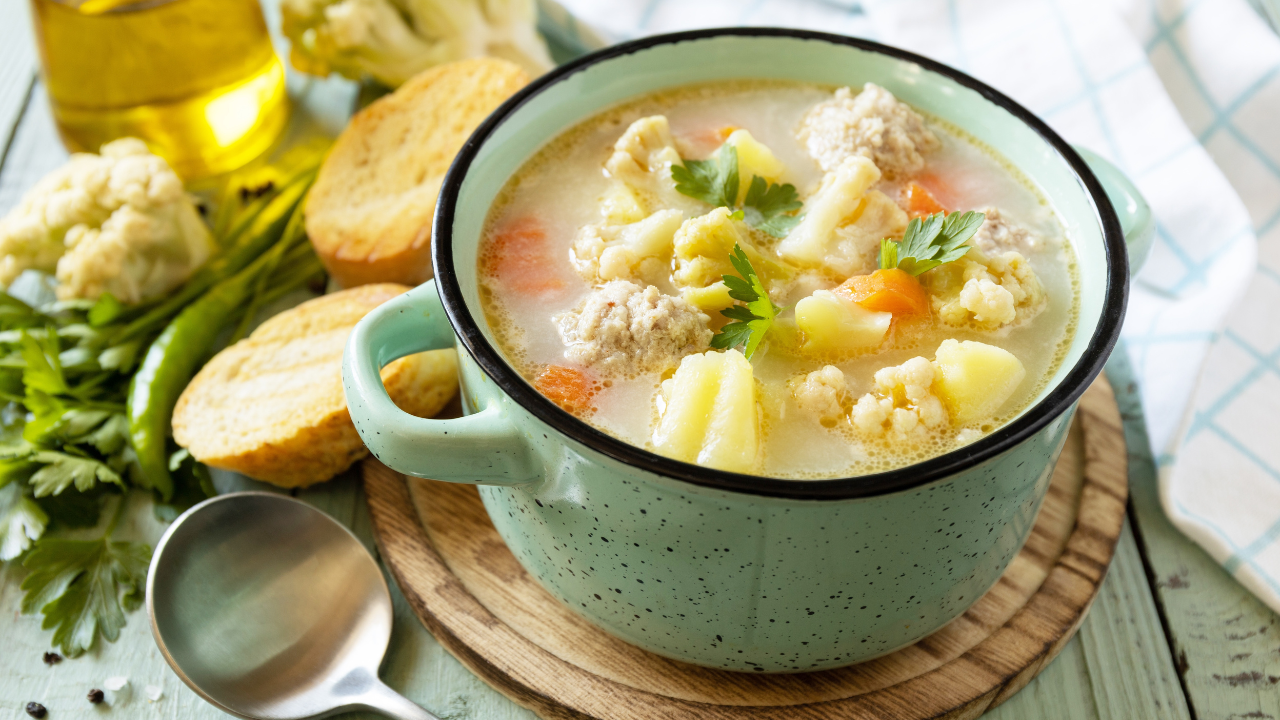 11. Curried cauliflower soup