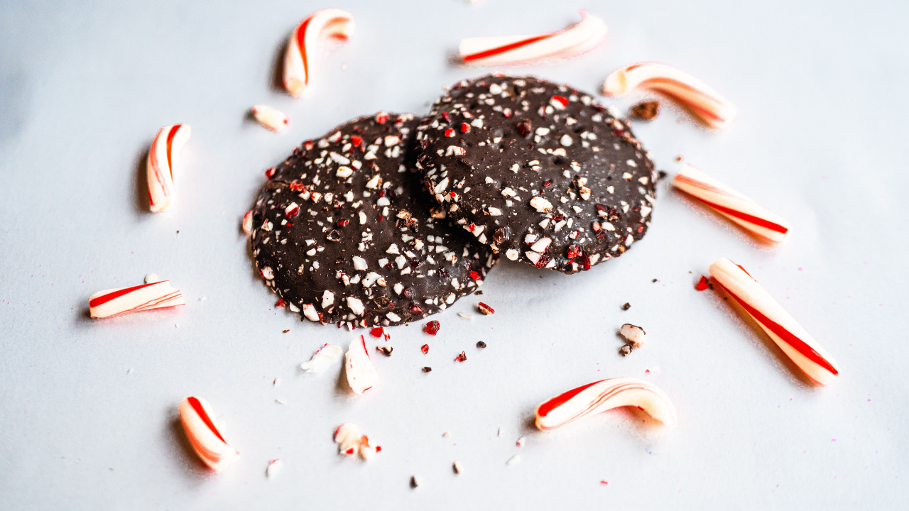 6. Cake Mix Peppermint Bark Cookies