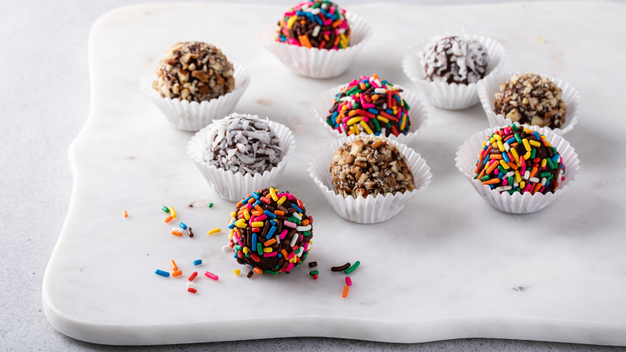 1. Chocolate-Covered Cake Balls