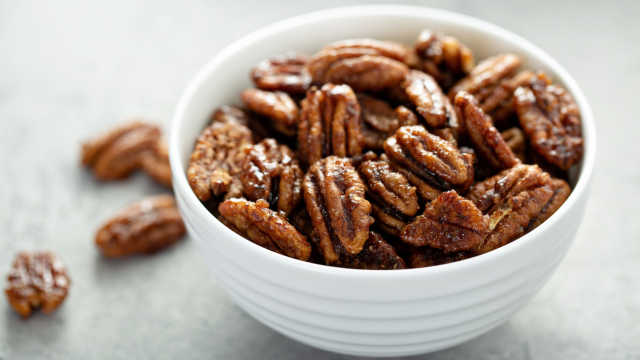 8. Candied pecans