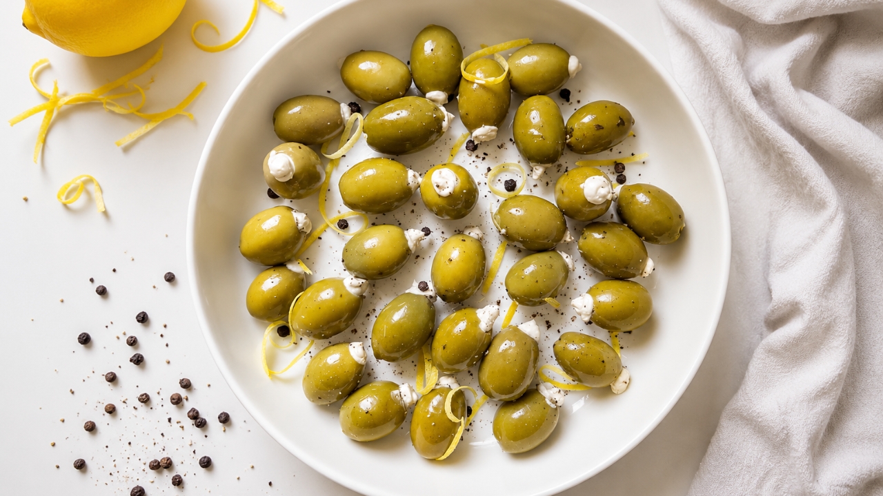 8. Blue cheese-stuffed olives — bold savory snack