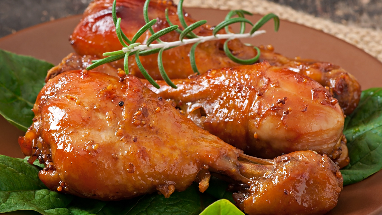 7. Grilled hot honey chicken