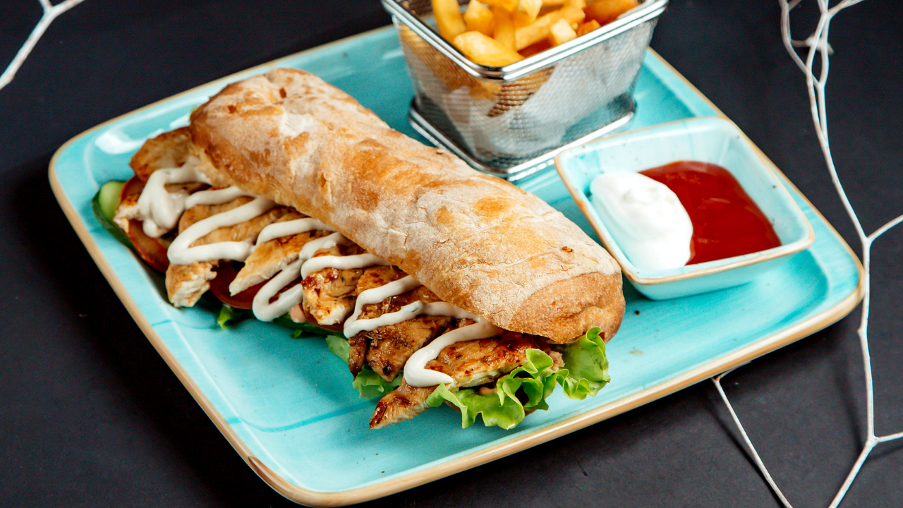 5. Rotisserie chicken salad sandwich