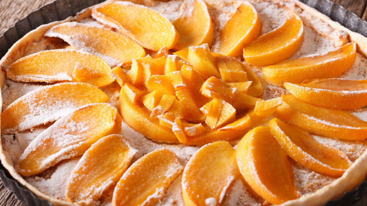 12. Brûléed Persimmon Tarts with Maple Cinnamon Cream Cheese