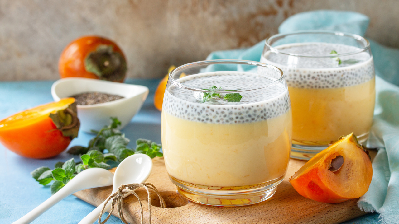 14. Persimmon Panna Cotta
