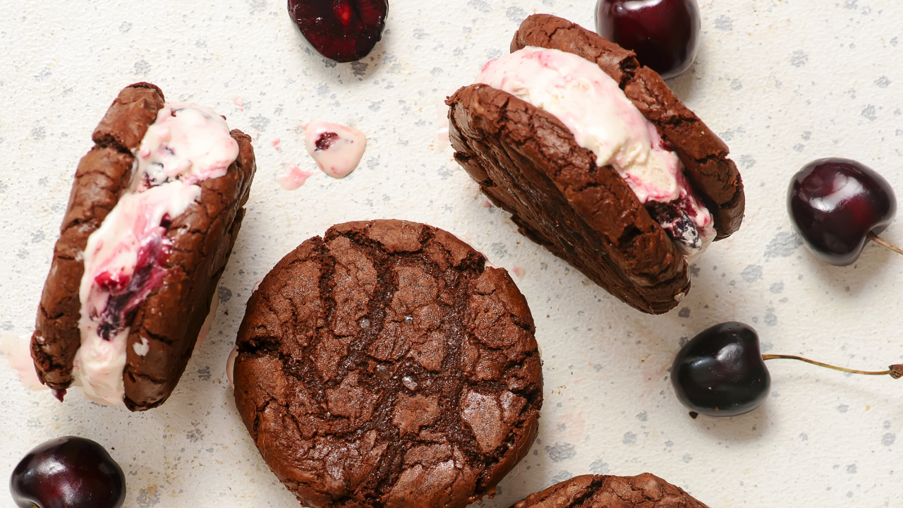 7. Brookie Ice Cream Sandwiches