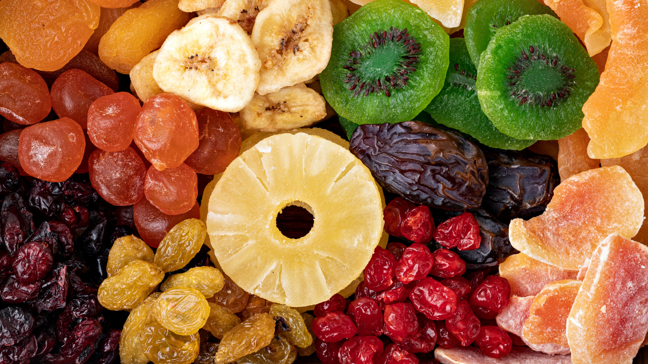 10. Freeze-dried vegetables and fruits