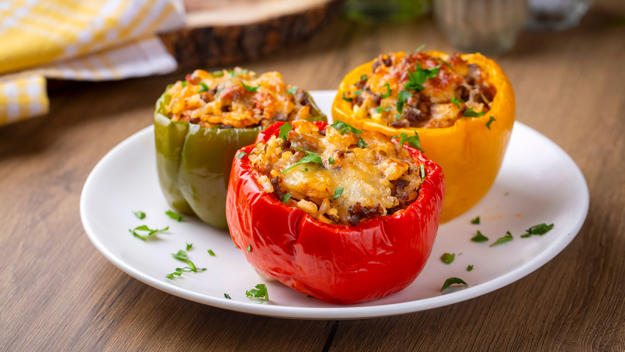 9. Easy stuffed peppers