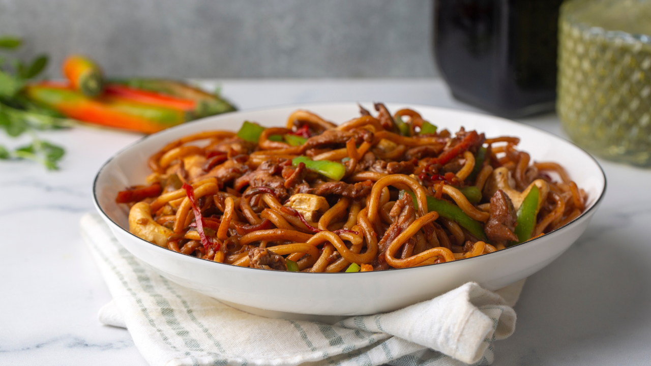 13. Spicy peanut noodles
