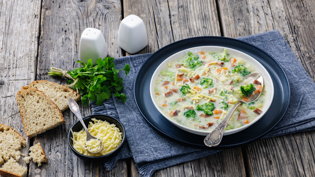 8. Hearty sausage chowder