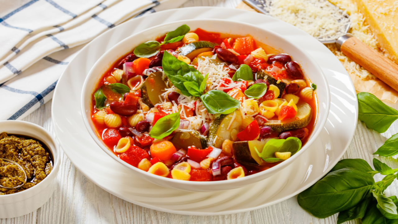 9. Minestrone soup