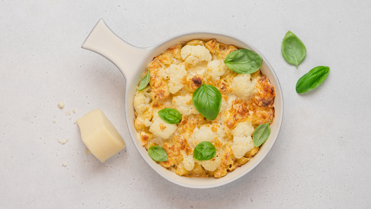 11. Cauliflower mac and cheese