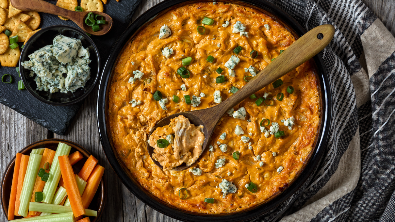 2. Creamy Buffalo chicken dip