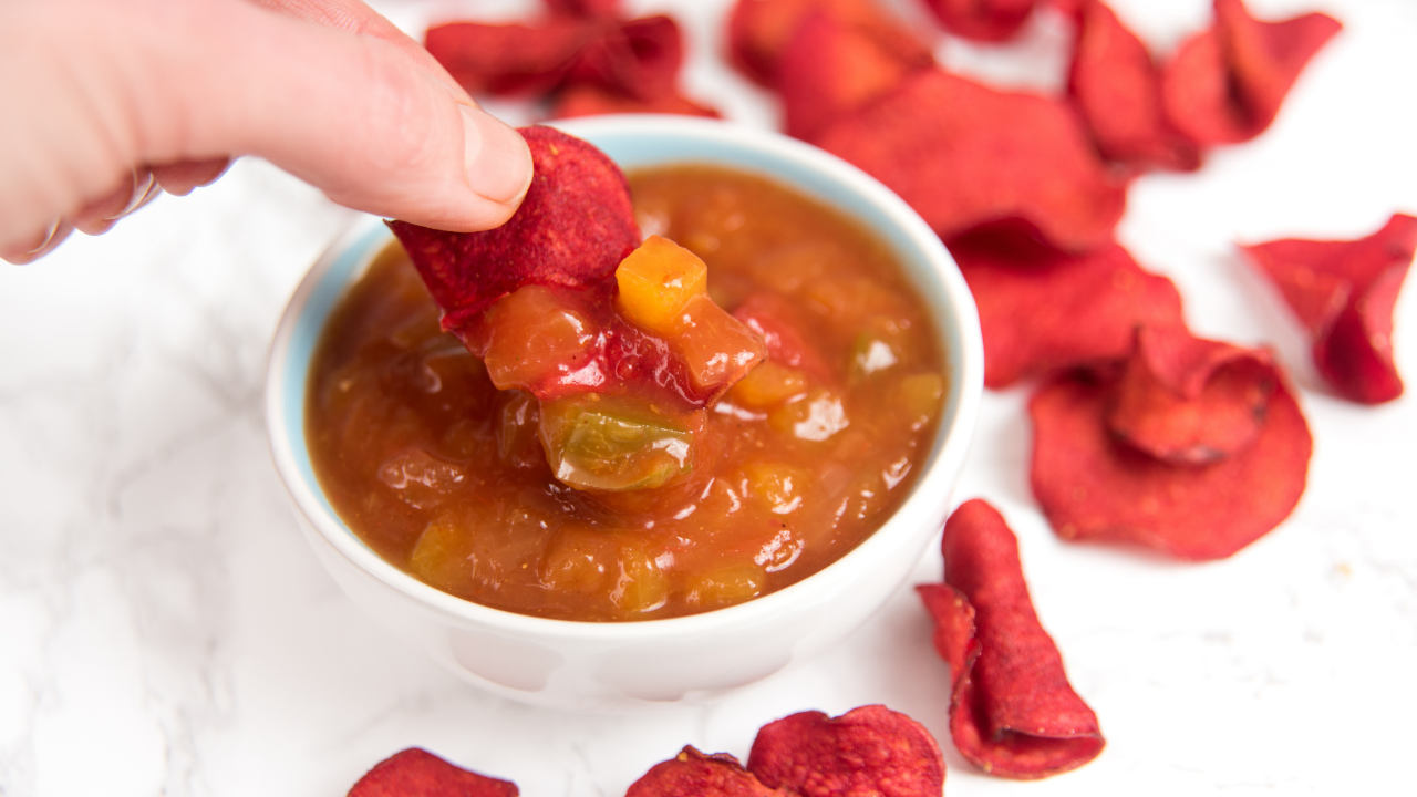 5. Peach tomato salsa