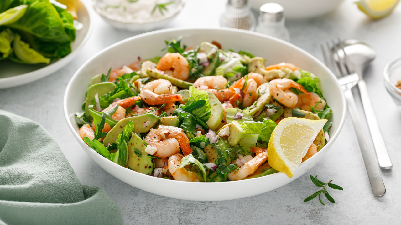 1. Shrimp Avocado Salad