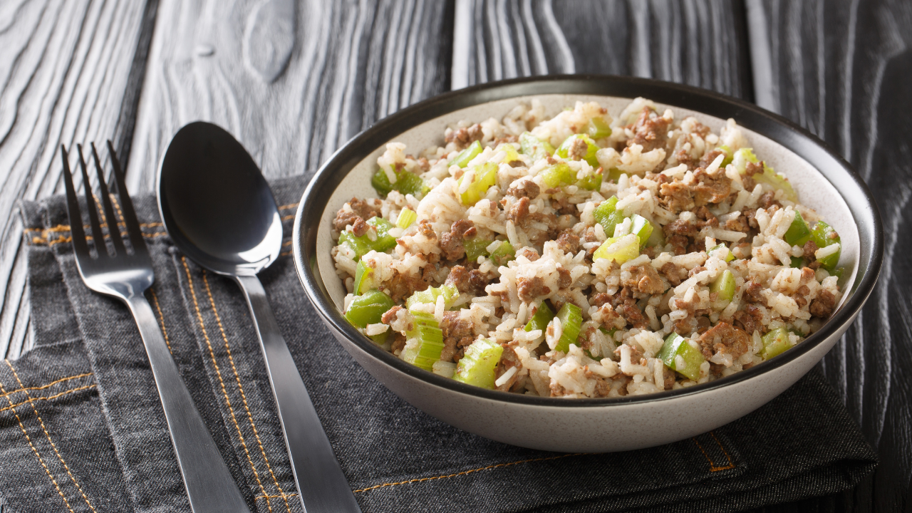 20. Dirty Rice with Ground Beef