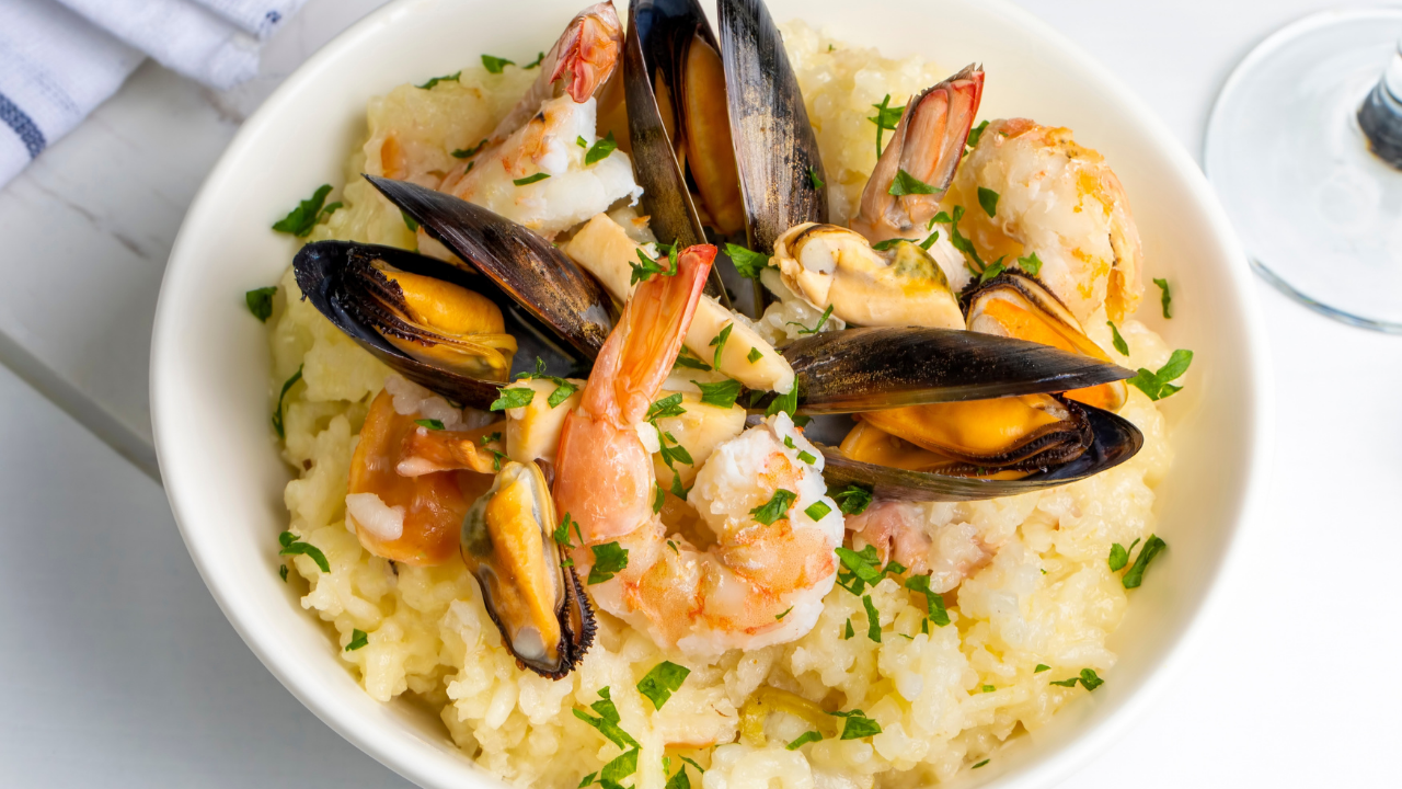 12. Seafood risotto