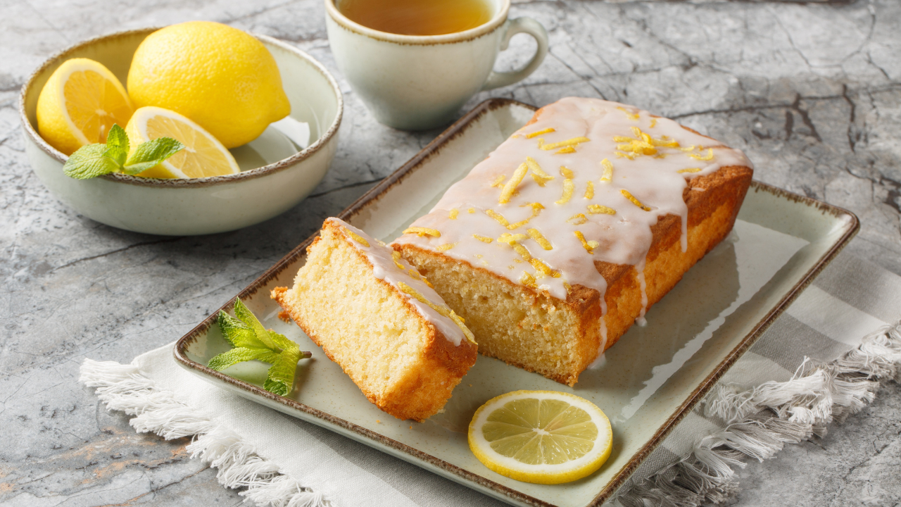 8. Lemon Drizzle Cake With Moist Crumb