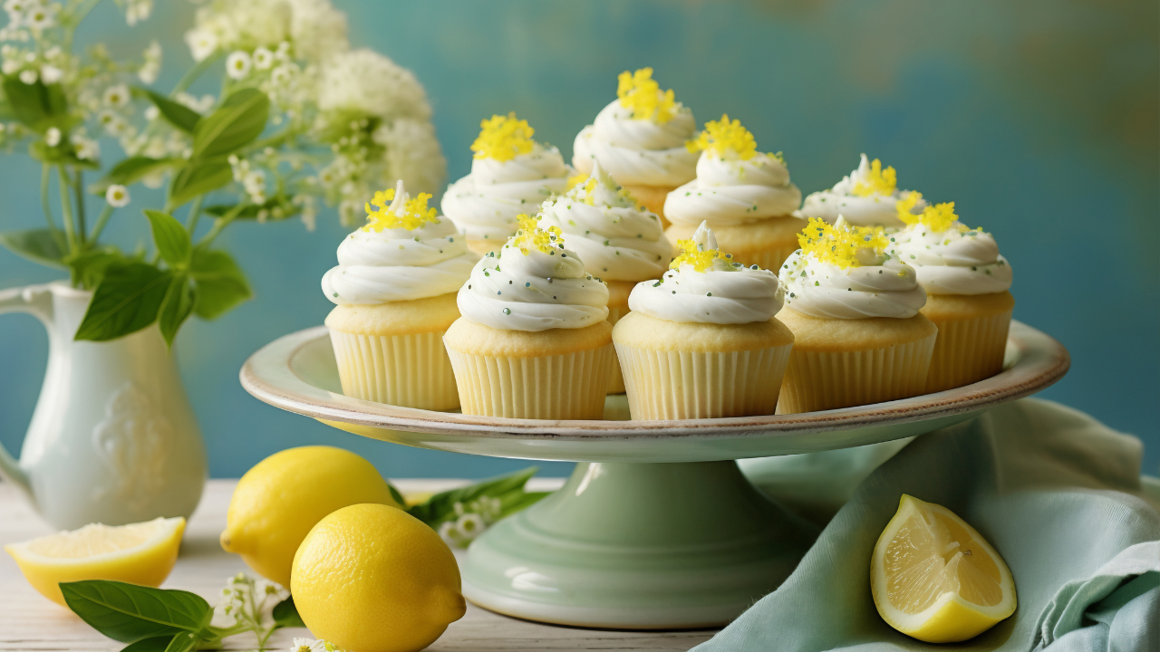 23. Meringue Lemon Curd Cupcakes for Single Servings