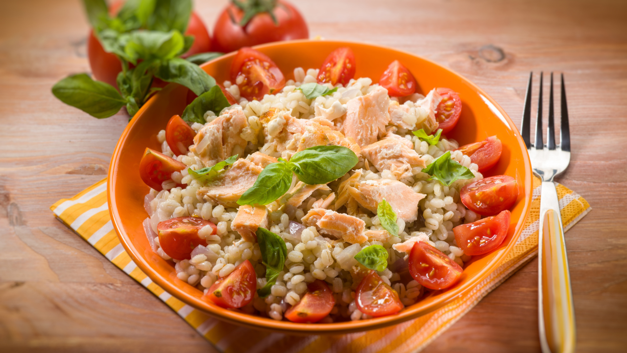 2. Salmon Barley Salad