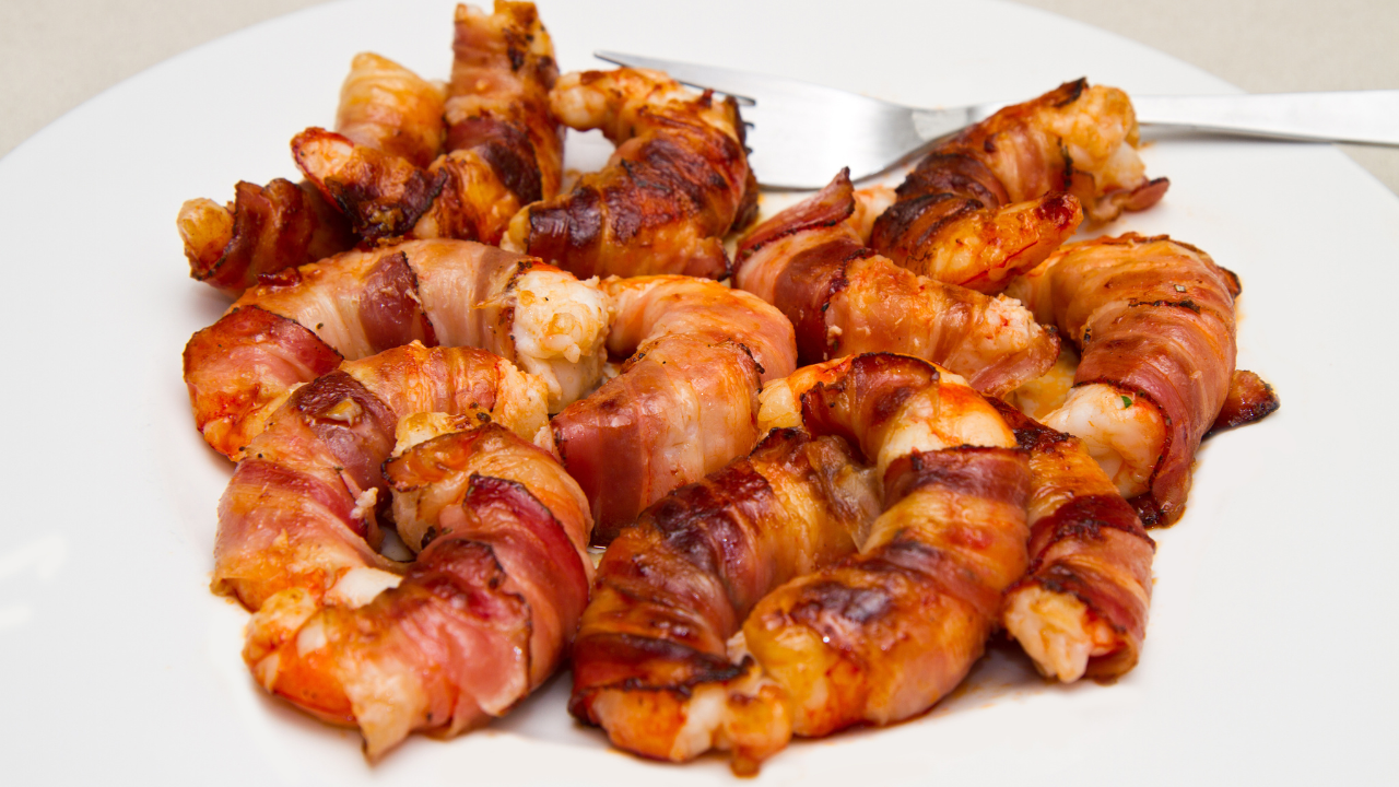 7. Bacon-Wrapped Shrimp