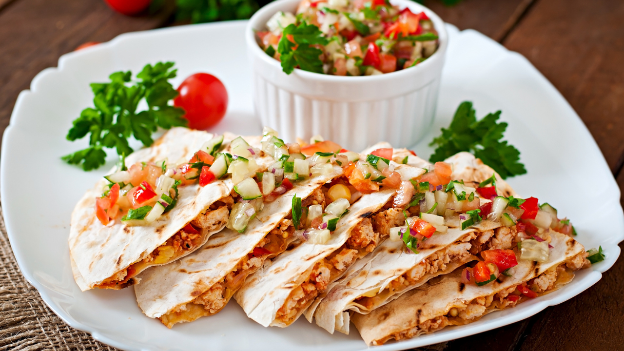 4. Vegetarian quesadillas